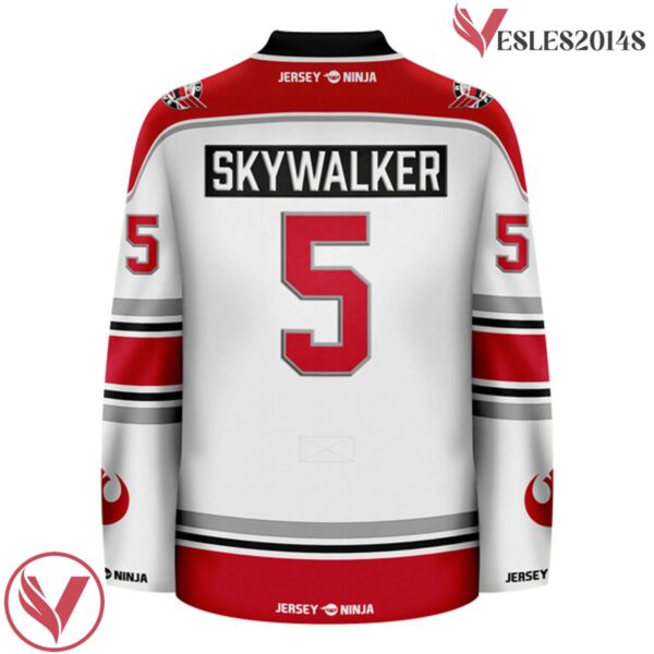 Red Squadron Skywalker Hockey Jersey - Vesles2014S 3