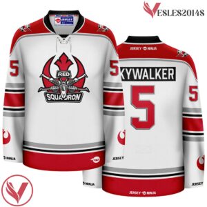 Red Squadron Skywalker Hockey Jersey - Vesles2014S