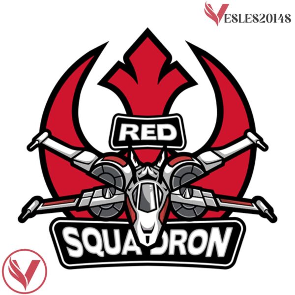 Red Squadron Skywalker Hockey Jersey - Vesles2014S 4