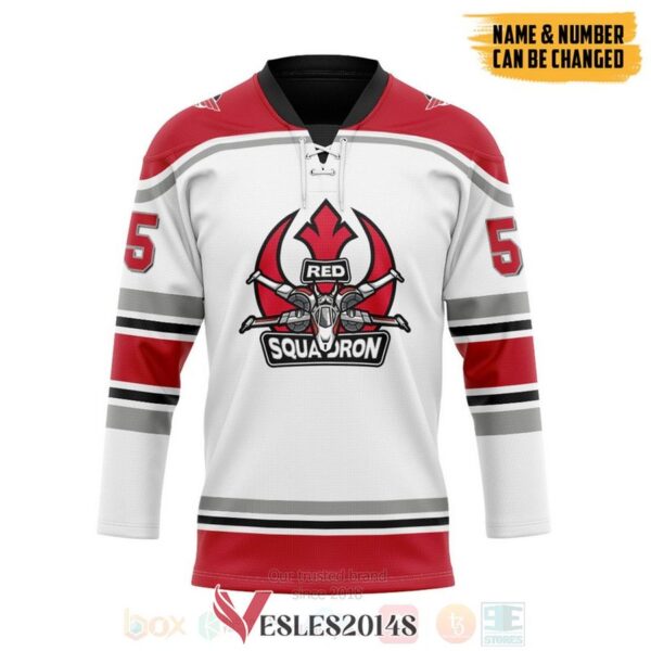 Red Squadron Skywalker Personalized Hockey Jersey, Trending Gifts For Fans - Vesles2014s
