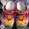 Red Winnie The Pooh Cartoon Movie clog Shoes - Vesles2014S
