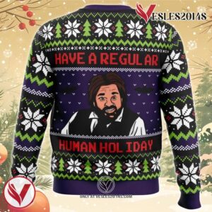 Regular Human Holiday What We Do In The Shadows Ugly Christmas Sweater, Unique Christmas Gift For Fans - Vesles2014S 1