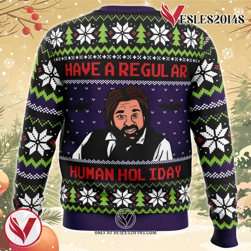 Regular Human Holiday What We Do In The Shadows Ugly Christmas Sweater, Unique Christmas Gift For Fans - Vesles2014S 1
