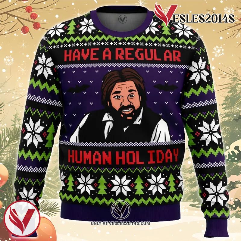 Regular Human Holiday What We Do In The Shadows Ugly Christmas Sweater, Unique Christmas Gift For Fans - Vesles2014S