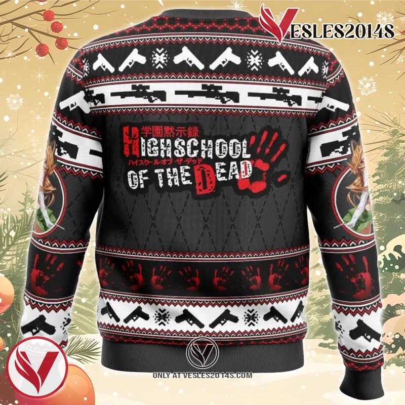 Rei Miyamoto Highschool Of The Dead Ugly Christmas Sweater, Unique Christmas Gift For Fans - Vesles2014S 1