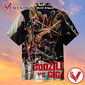 Release of Godzilla Vs. Gigan Casual Hawaiian Shirt, Best Gifts For Summer Vesles2014S 2