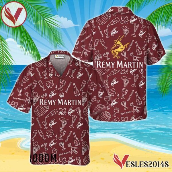 Remy Martin Doodle Art Hawaiian Shirt, Best Summer Gifts For Fans - Vesles2014S