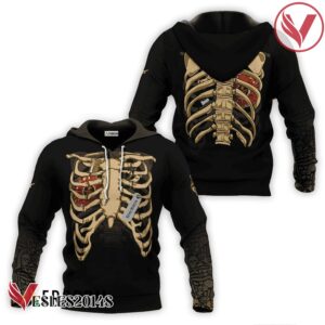 Remy Martin Skeleton Ribcage Hoodie & Zip Hoodie - Vesles2014S