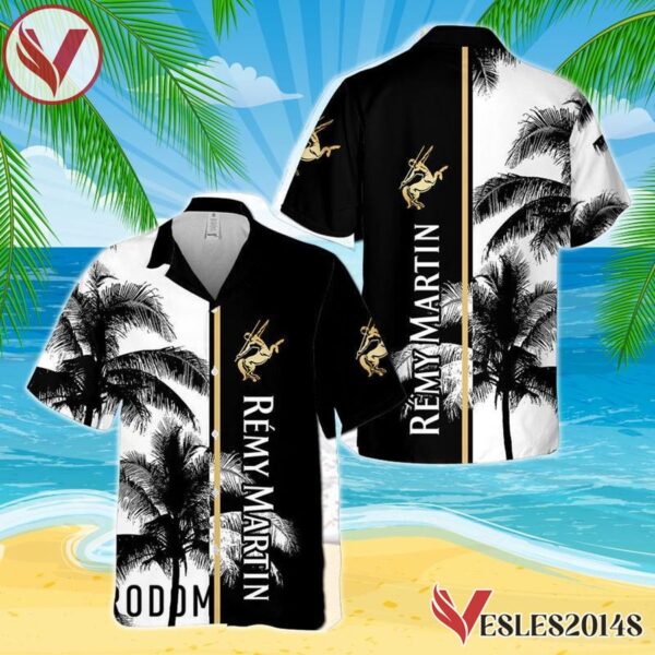 Remy Martin Tropical Coconut Trees Hawaiian Shirt, Best Summer Gifts For Fans - Vesles2014S