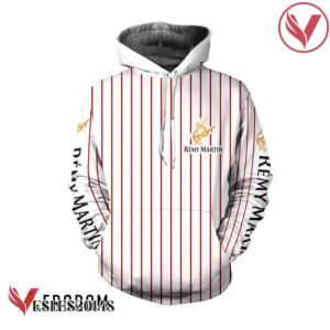 Remy Martin White Vertical Striped Hoodie & Zip Hoodie - Vesles2014S 1