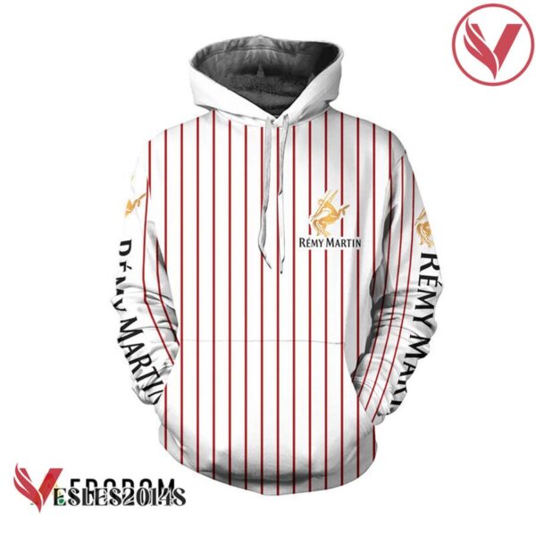 Remy Martin White Vertical Striped Hoodie & Zip Hoodie - Vesles2014S 1