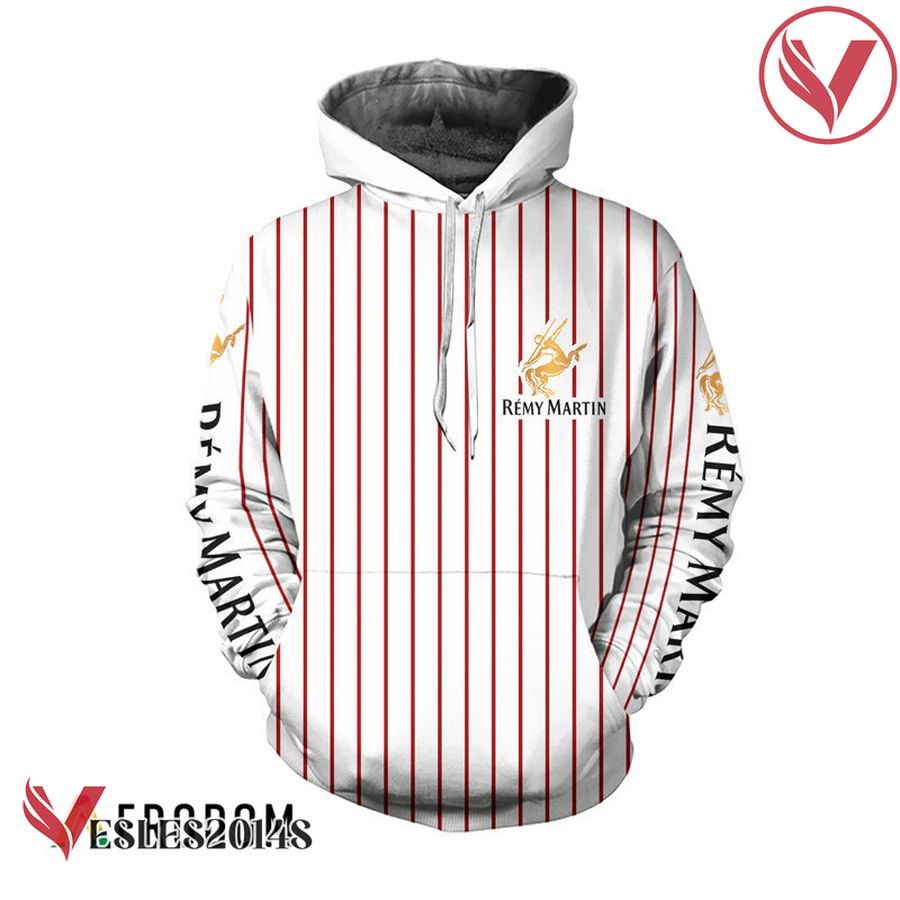 Remy Martin White Vertical Striped Hoodie & Zip Hoodie - Vesles2014S 1