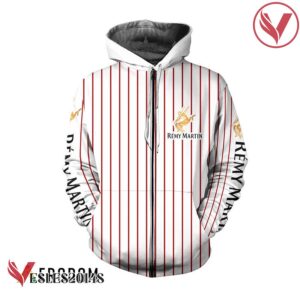 Remy Martin White Vertical Striped Hoodie & Zip Hoodie - Vesles2014S 2