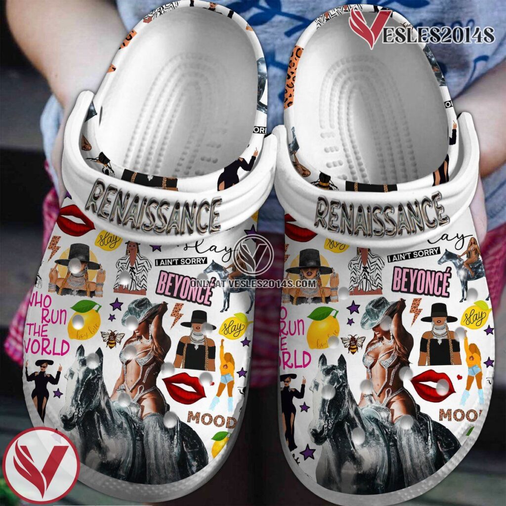 Renaissance Beyonce Singer Music Crocs Clogs Crocband Shoes, Unique ...