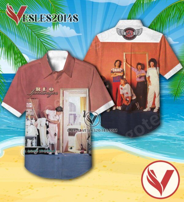 Reo Speedwagon Good Trouble Album Cover Hawaiian Shirt, Unique Gifts For Music Lovers - Vesles2014S