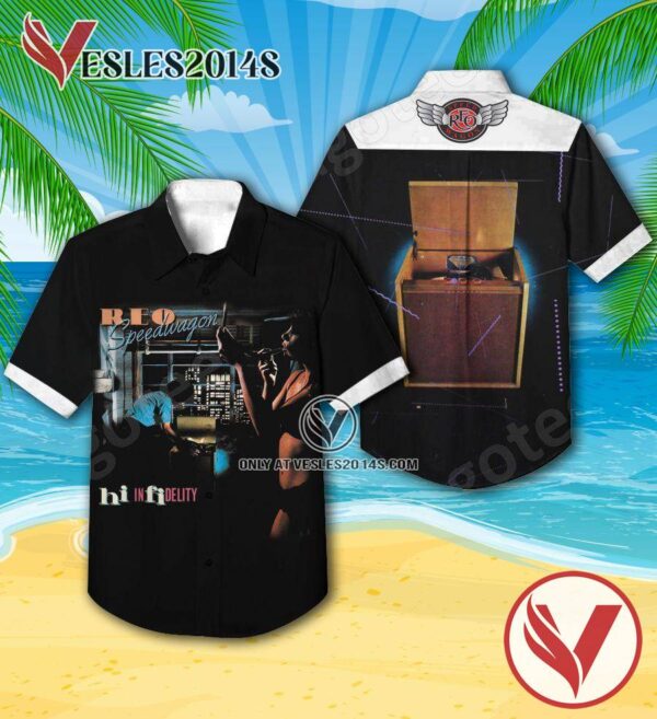 Reo Speedwagon Hi Infidelity Album Cover Hawaiian Shirt, Unique Gifts For Music Lovers - Vesles2014S