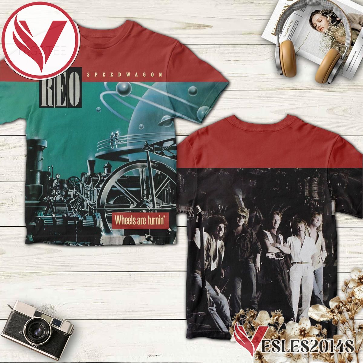 Reo Speedwagon Wheels Are Turnin Album Cover Shirt, Perfect Gifts For Music Lovers - Vesles2014S