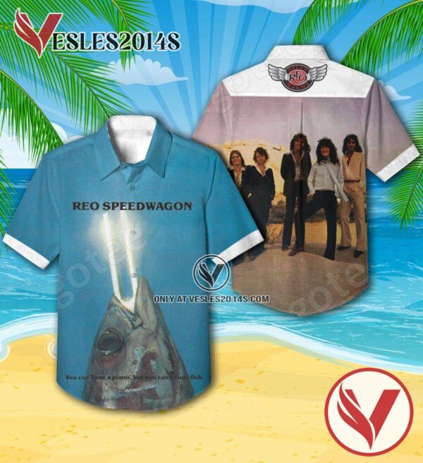 Reo Speedwagon You Can Tune A Piano But You Can’t Tuna Fish Album Cover Hawaiian Shirt, Unique Gifts For Music Lovers - Vesles2014S