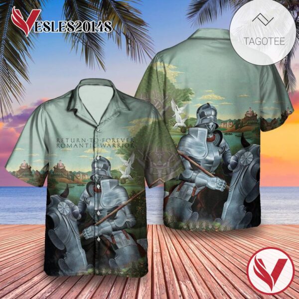 Return To Forever Romantic Warrior Album Cover Hawaiian Shirt, Best Gift For Music Lovers Vesles2014S