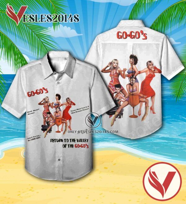 Return To The Valley Of The Go-go’s Compilation Album Cover Hawaiian Shirt, Unique Gifts For Music Lovers - Vesles2014S