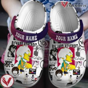 Richard Ashcroft Music Crocs Crocband Clogs Shoes, Unique Gifts For Fans - Vesles2014S