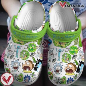 Rick And Morty Cartoon Premium Crocs Crocband Clogs Shoes Comfortable For Men Women and Kids Style 1, Unique Gift From  Vesles2014S