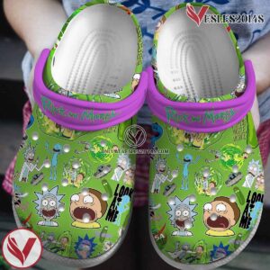 Rick And Morty Cartoon Premium Crocs Crocband Clogs Shoes Comfortable For Men Women and Kids Style 2, Unique Gift From  Vesles2014S