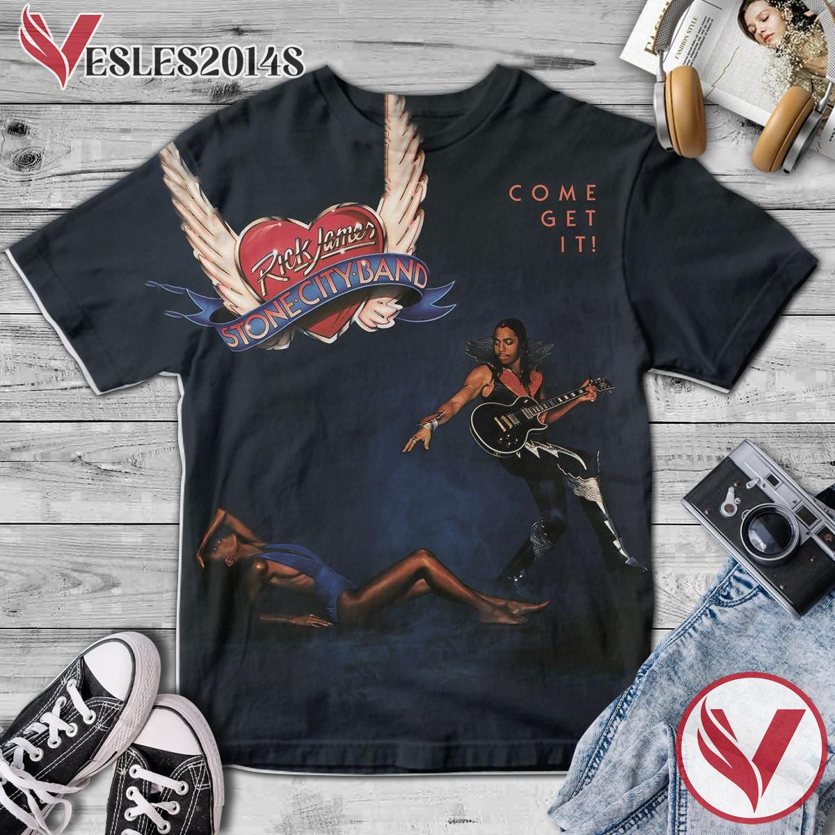 Rick James And Stone City Band Come Get It Album Cover Shirt, Perfect Gifts For Music Lovers - Vesles2014S