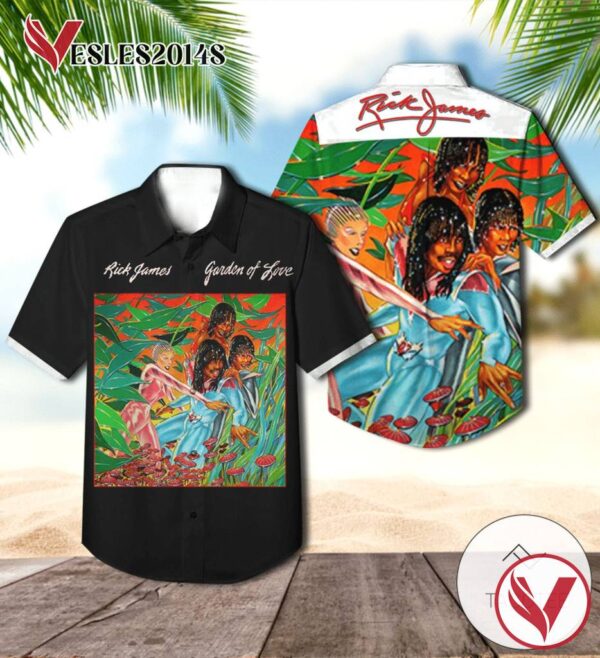Rick James Garden Of Love Album Cover Hawaiian Shirt, Best Gift For Music Lovers Vesles2014S