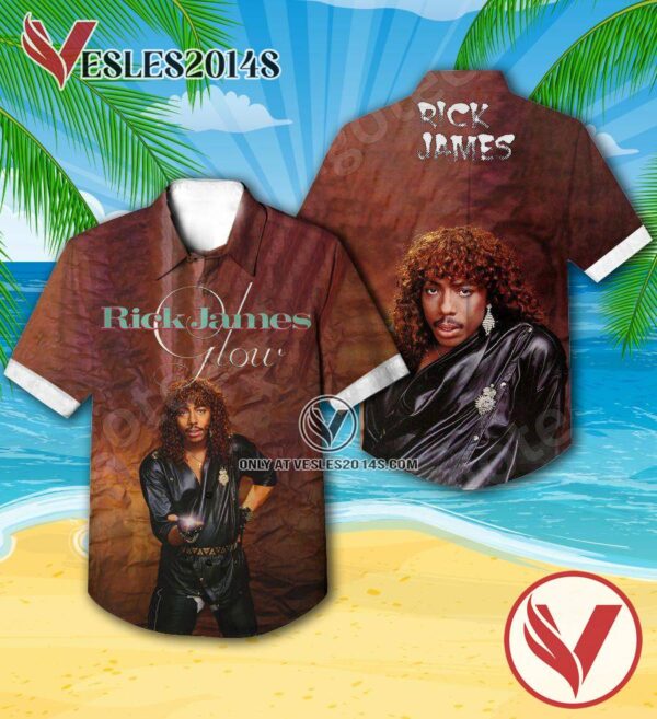 Rick James Glow Album Cover Style 2 Hawaiian Shirt, Unique Gifts For Music Lovers - Vesles2014S