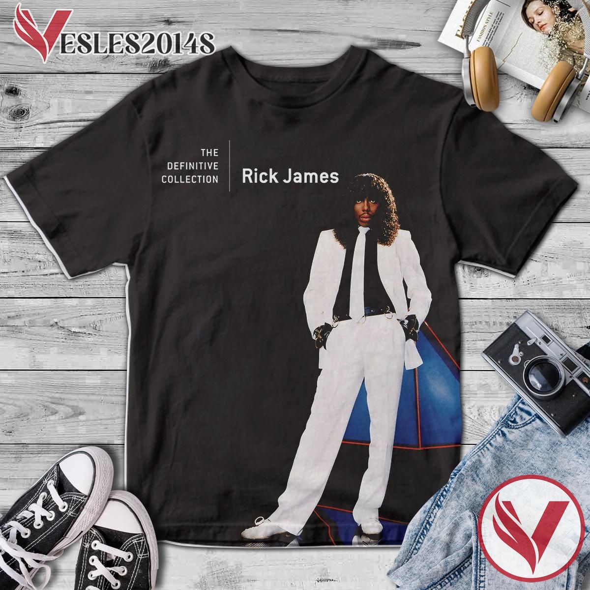 Rick James The Definitive Collection Album Cover Shirt, Perfect Gifts For Music Lovers - Vesles2014S