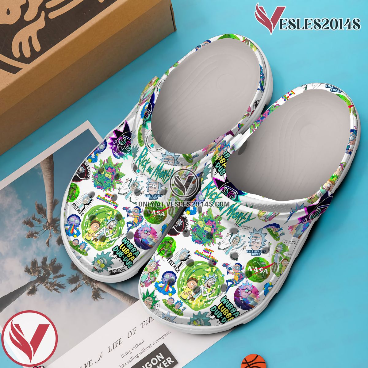 Rick and Morty Cartoon Crocs Crocband Clogs Shoes Comfortable For Men Women and Kids, Unique Gift From Vesles2014S 2