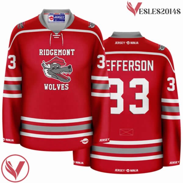 Ridgemont Wolves Jefferson Hockey Jersey - Vesles2014S