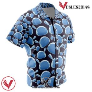 Rimuru Tempest Slime That Time I got Reincarnated as a Slime Hawaiian Button Up Shirt, Perfect Gifts For Anime Lovers - Vesles2014S 1
