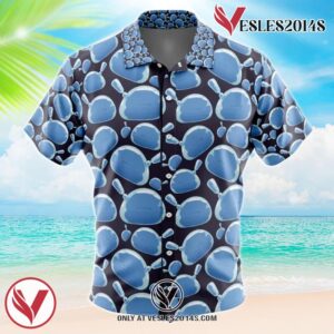 Rimuru Tempest Slime That Time I got Reincarnated as a Slime Hawaiian Button Up Shirt, Perfect Gifts For Anime Lovers - Vesles2014S