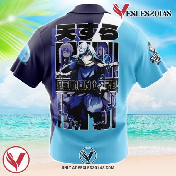 Rimuru Tempest That Time I Got Reincarnated as a Slime Hawaiian Button Up Shirt, Perfect Gifts For Anime Lovers - Vesles2014S 1