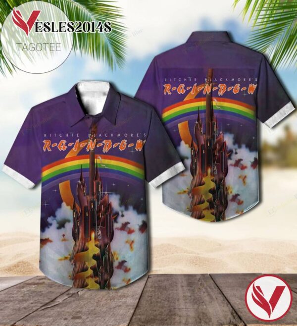Ritchie Blackmore's Rainbow Studio Album By Rainbow Hawaiian Shirt, Best Gift For Music Lovers Vesles2014S