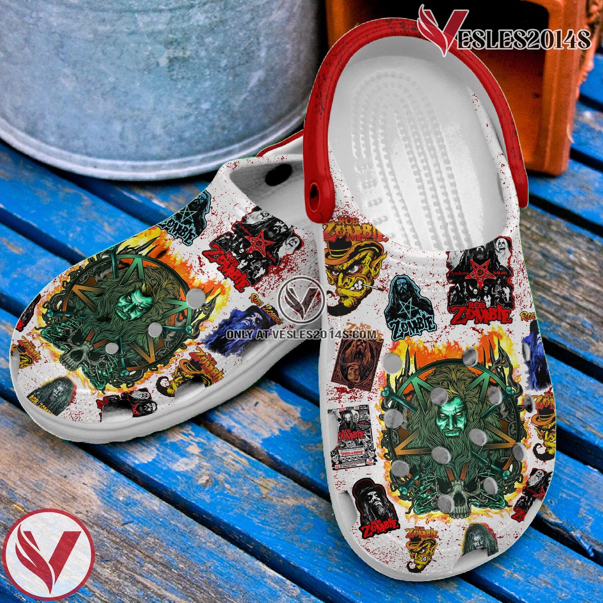 Rob Zombie Music Crocs Crocband Clogs Shoes, Unique Gifts For Fans - Vesles2014S 3