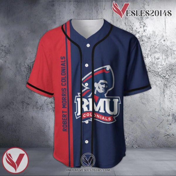 Robert Morris Colonials Baseball Jersey Half Style NCAA, Unique Gifts For Fans - Vesles2014s