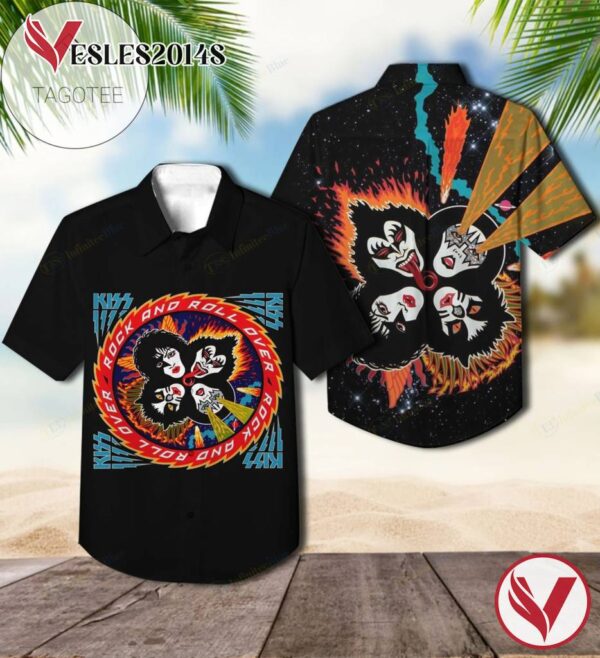 Rock And Roll Over Studio Album By Kiss Hawaiian Shirt, Best Gift For Music Lovers Vesles2014S