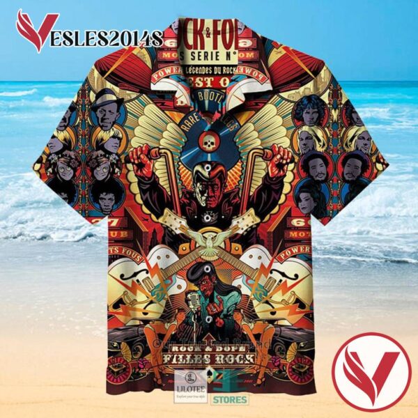 Rock & Folk Casual Hawaiian Shirt, Best Gifts For Summer Vesles2014S 1