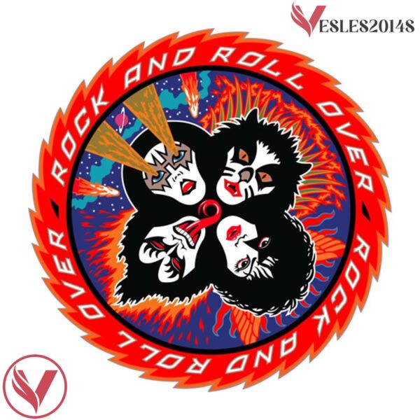 Rock and Roll Over KISS White Hockey Jersey - Vesles2014S 4
