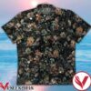Rocket Raccoon And Baby Groot Flower Pattern Black Hawaiian Shirt, Unique Gifts For Friends - Vesles2014S 1