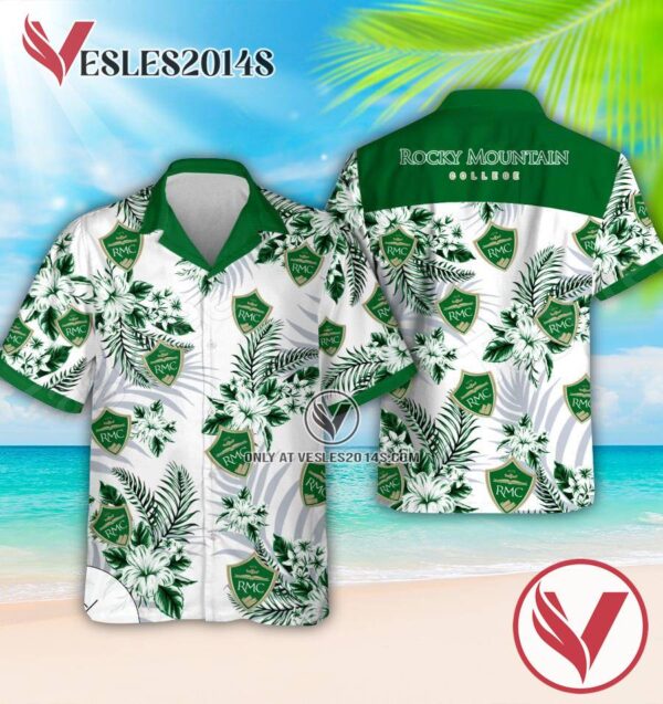 Rocky Mountain College Logo Hawaiian Shirt, Perfect Gifts Idea In Holiday - Vesles2014S