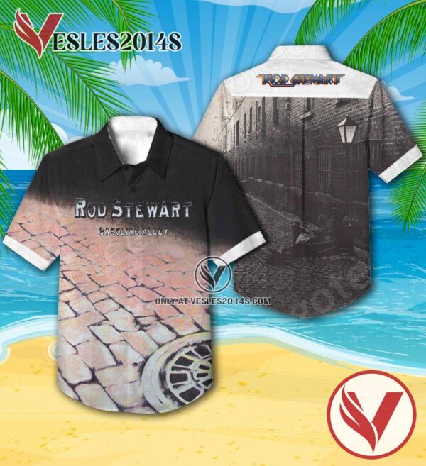 Rod Stewart Gasoline Alley Album Cover Hawaiian Shirt, Unique Gifts For Music Lovers - Vesles2014S