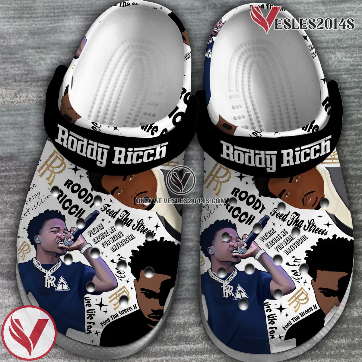 Roddy Ricch Music Crocs Crocband Clogs Shoes, Unique Gifts For Fans Style 3 - Vesles2014S 2