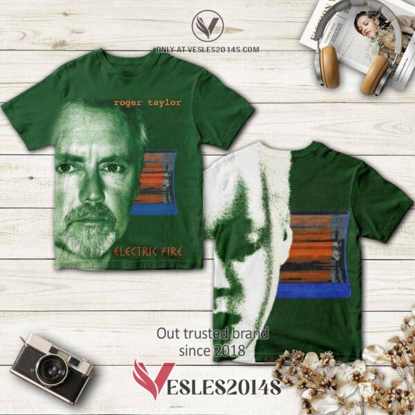 Roger Taylor Electric Fire Album 3D Shirt, Perfect Gifts For Music Lovers - Vesles2014S