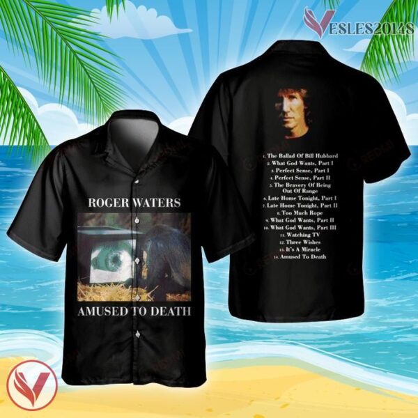 Roger Waters Amused To Death Album Cover Hawaiian Shirt, Unique Gifts For Music Lovers Vesles2014S