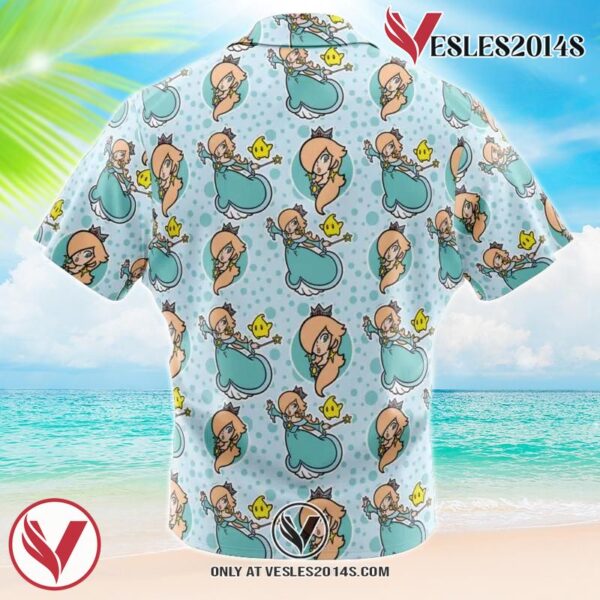 Rosalina Mario Bros Hawaiian Button Up Shirt, Perfect Gifts For Anime Lovers - Vesles2014S 1