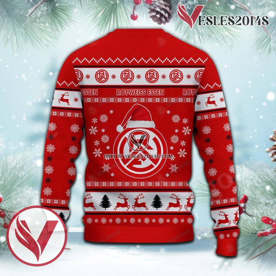 Rot-Weiss Essen e.V Sport Ugly Christmas Sweater, Unique Gifts For Fans - Vesles2014aS 3